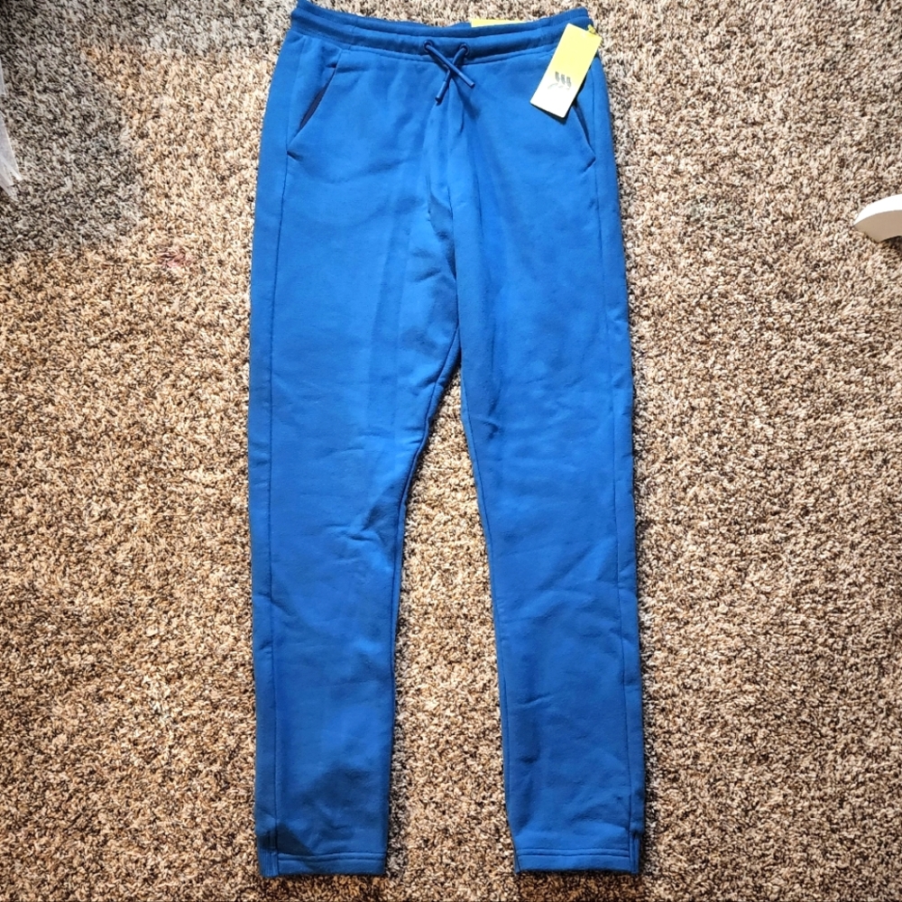 Boys blue joggers, L (12/14)